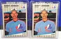 Fleer 1989 Randy Johnson Rookie Cards