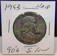 1953-D Franklin Half Dollar