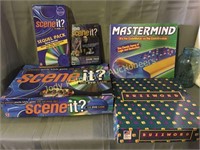 New sealed Mastermind & Scene It games