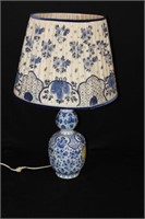 Blue/White Delft Lamp
