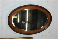 Antique Oval beveled Mirror