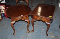 Choice of 2 Cherry End Tables by Knob Creek (one