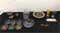 Dishware, Hand Blown Glass Items & Candle Votives