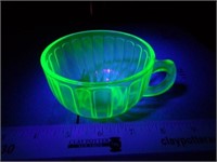 Vaseline Glass Punch Cup