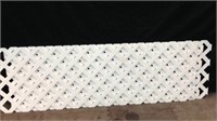 Three 73" x 24" White Vinyl Fencing Panels