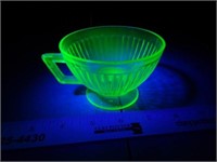 Vaseline Glass Coffee / Punch Cup