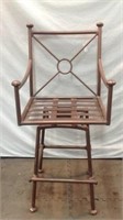 Metal Outdoor/Indoor Swivel Counter Chair