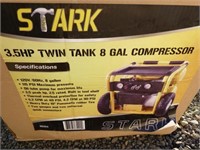 3.5hp 8 Gallon Twin Stack Air Compressor