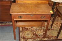 One Drawer Oak Table
