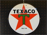 Ande Rooney Porcelain Ad Sign - Texaco