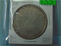 1898-Mo AM Mexico Silver One Peso