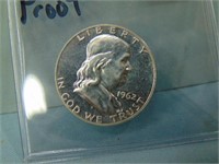 1962 Franklin Silver Proof Half Dollar