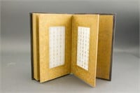 Chinese White Hardstone Script Panel Book Qianlong