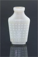 Chinese Hetian White Jade Snuff Bottle