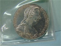 1780 Austria Maria Theresa Thales Silver Coin