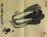 Qi Baishi 1864-1957 Chinese Watercolour on Paper