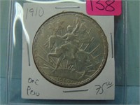 1910 Mexico Silver One Peso