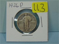 1926-D Standing Liberty Silver Quarter - Fine