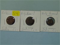 Lot of Three Early Hammered Indian Coins
