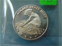 Golden State Mint Prospector Silver Bullion Round