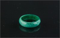 Chinese Green Hardstone Ring