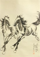 Xu Beihong 1895-1953 Chinese Watercolour on Scroll