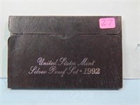 1992 United States Mint Silver Proof Set