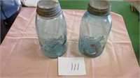 2 BALL JARS WITH LIDS