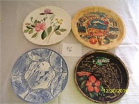 LOT OF 4 PLATES SAN FRANSICO / SMALL CHIP