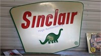 Sinclair plastic sign,
