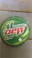 Mountain Dew  12 inch round sign