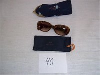 JM NEW YORK SUNGLASSES WITH / 2 CASES
