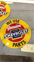 Chevrolet 14 1/4 round sign, choice of 2
