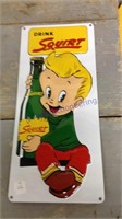 Squirt  sign, 8 inch wide X 18 inches tall