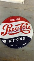 Pepsi-Cola  14 inch round sign