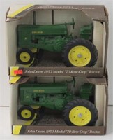 2x- Ertl JD 70 Row Crop Tractors, 1/16