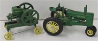 2x- Scale Models JD G Tractor & Ertl JD Engine