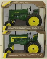 2x- Ertl  JD 70 Row Crop & 720 Hi-Crop Tractors