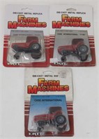 3x- Ertl Farm Machines 1/64 IH Tractors, NIP