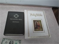 2 Vintage Bibles - The Living Bible &