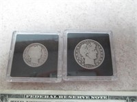 1915-S Barber Silver Half Dollar & 1892-O