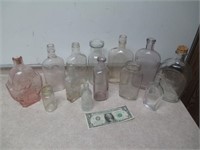 Atq/Vintage Glass Bottles - Includes Advertising -