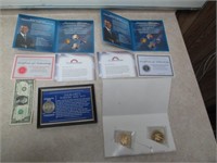 2 President Barack Obama Coin Sets w/ COAs,