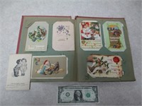 Vintage Post Card Book Loaded w/ Vintage Post