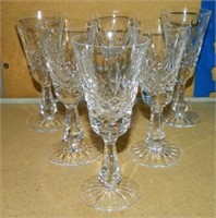 Set of 6 Sherry Glasses in Kenmare Pattern