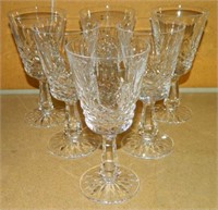 Set of 6 Claret Wine Glasses in Kenmare Pattern