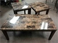 Ashley Furniture Coffee Table & (2)End Tables