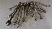 Group of 17 misc open/bx end wrenches
