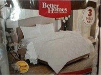 Better Homes White Pintuck 3pc King Comforter Set
