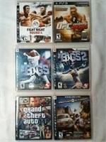 (6)Asst. (PS3) Play Station 3 Games